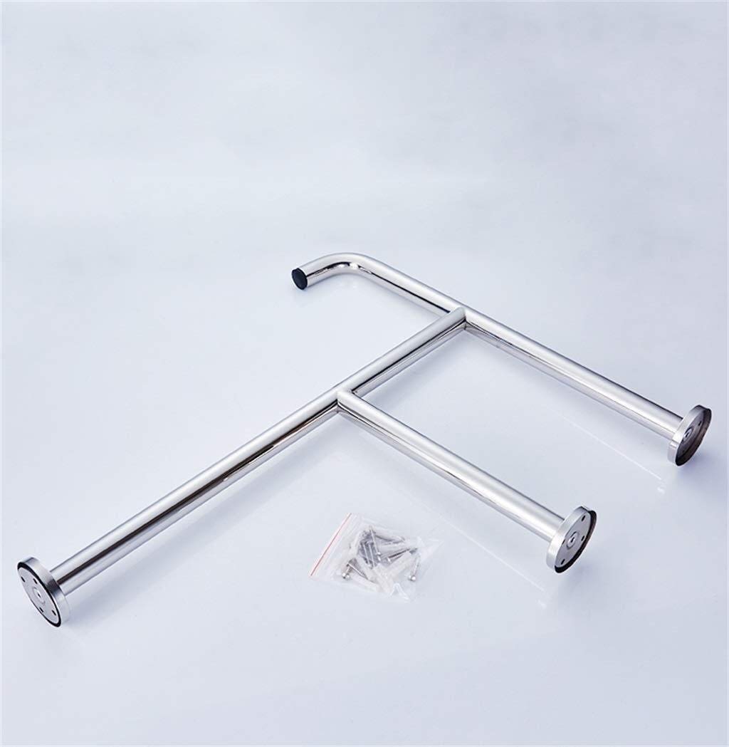Asideros de baño Asidero de Seguridad Pasamanos de Apoyo, Asidero para baño y Ducha Pasamanos de Ducha Plateado, Acero Inoxidable 304 Peso del rodamiento 250 kg Mujeres E