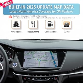 Premium 2025 Navigation SD Card Update, Latest Map for 2019-2023 GM Vehicles with Buick, Cadillac, Chevrolet, GMC, USA/CAN/MEX, Part 8571 3512 (10 Year Warranty)