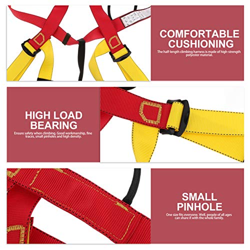 BESPORTBLE Meio Corpo Escalada Arnês Cinto de Segurança Cinto De Proteção Da Cintura para Montanhism