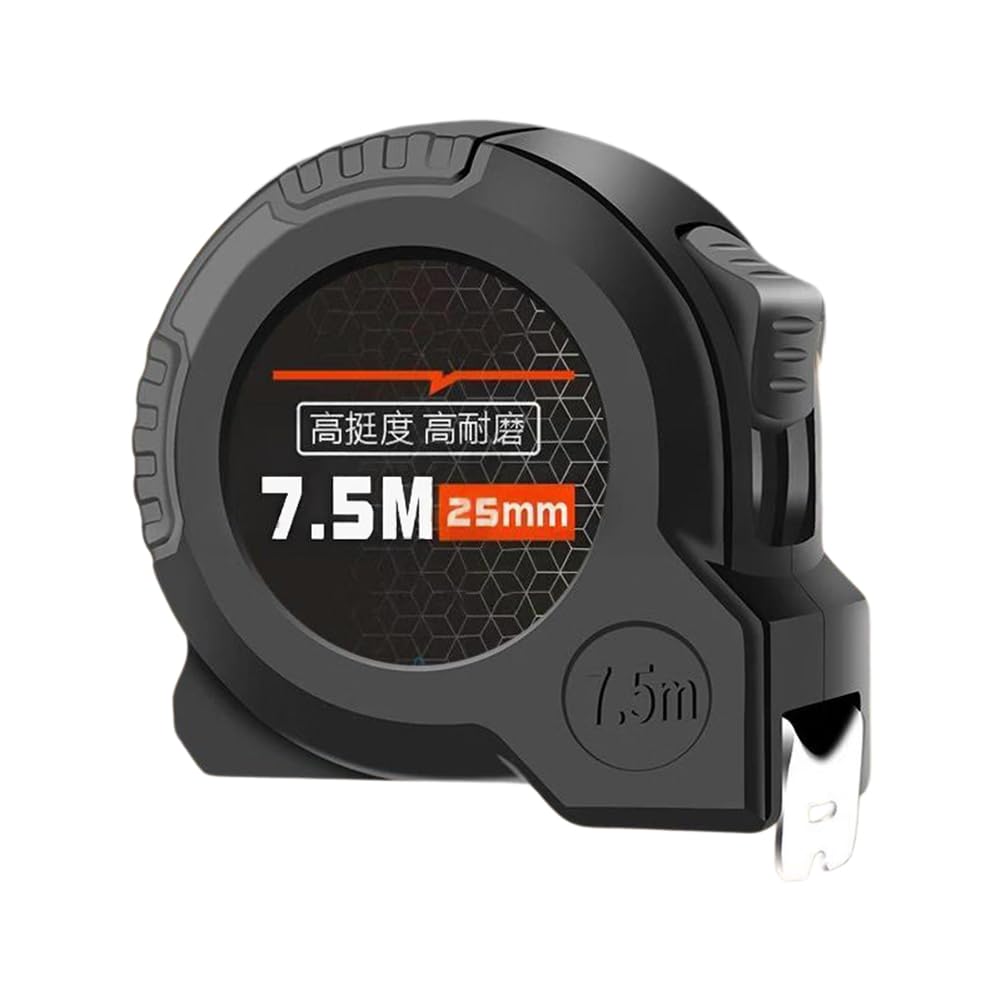 Xnuiasqe 25Mm Tape Measure Anti-Drop Stainless Steel Tape Measure Home Site Construction Meter Measure Puller Rule 7.5M