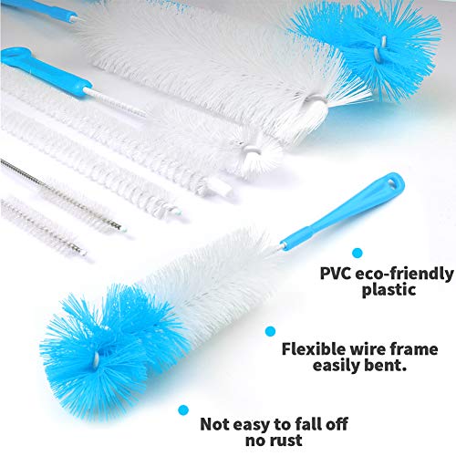 MEKEET Reinigungsbürsten 5 Stück Bürsten Set Flasche Reinigungsbürsten Nylon Schlauchbürste Flexibele Langem Griff… – Bild 4