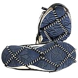 MHGLOVES Tacos de tracción invernales, Suelas Antideslizantes universales,Antideslizante Zapatos Cover para motaña Senderismo Hiking Alpinismo Senderismo(3 Pares)