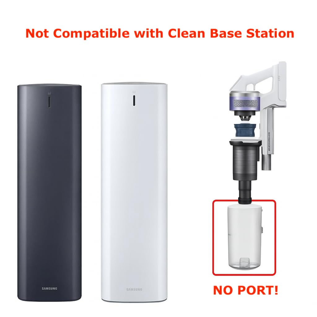 Dust Bin Canister Multi-Surface Vacuum Part Compatible Replacement for Samsung Jet 60 70 75+ 90 Series Cordless Stick Vacuum - Not Compatible with Clean Base Station or Self-Empty Models