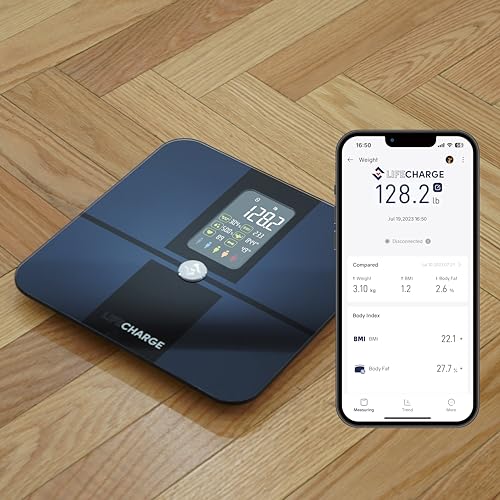 Báscula inteligente LifeCHARGE con análisis corporal 22 en 1 miniatura 1