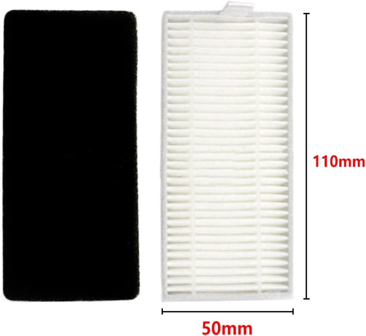 Hepa Filter Mop Cloth Main Brush Compatible with Neatsvor X500/600 Pro Tesvor X500 Pro T8 M1 Robotic Vacuum Cleaner Accessories Replacement (Color : Light Grey)