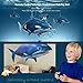Remote Control Shark Toys Swimming Fish RC Animal Toy Infrared RC Fly Air Balloons Clown Fish Toy Gifts Party Decoration Balloon ANTI-GRAVITY INDOOR TOY HOVERS and FLOATS in MID-AIR (Blue)