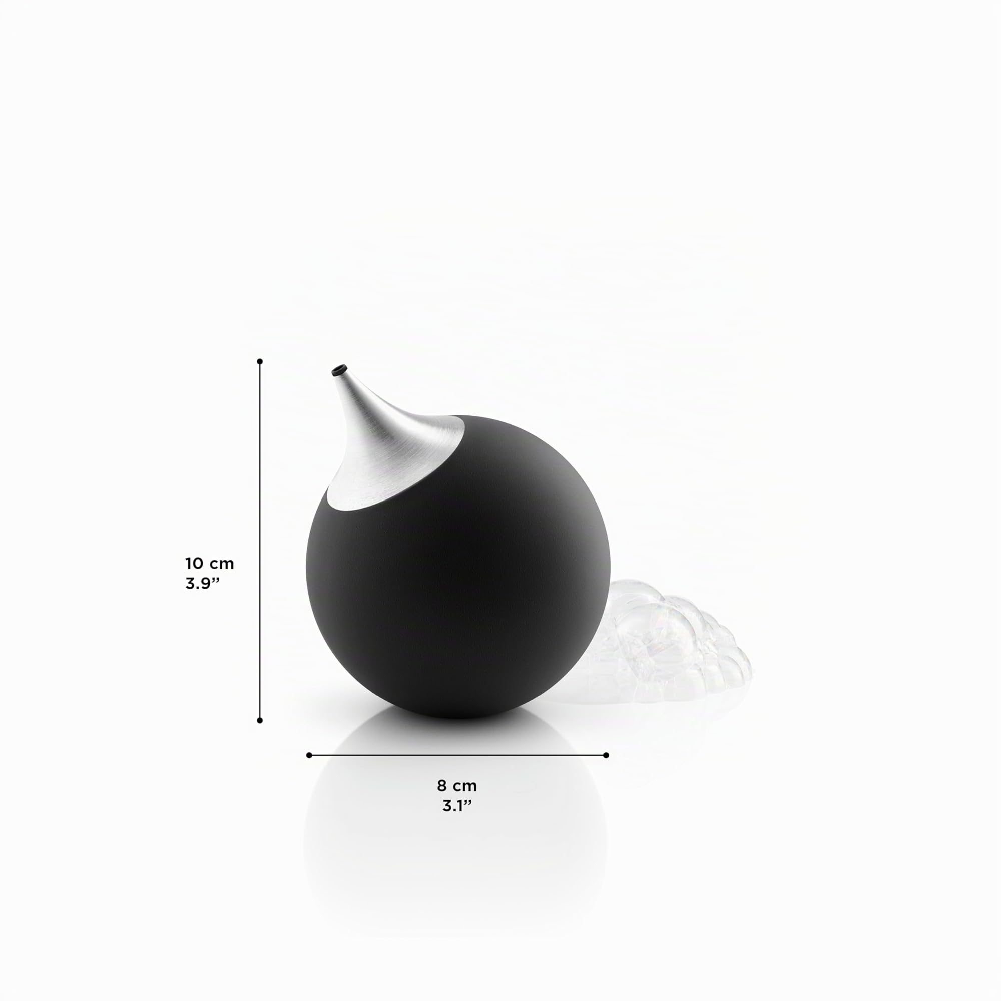EVA SOLO | Dispenser di sapone | Silicone con beccuccio in acciaio inossidabile per piatti da cucina o sapone per le mani | Design, funzionalità e qualità danesi | Nero