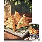 Rompecabezas Interactivo de 1000 Piezas de Pasteles de Espinacas y Queso feta para Adultos Idea Memorable Tamaño 38x26cm