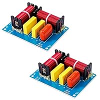 VOANZO 2 x 180 W Lautsprecher Crossover 2 Wege Crossover Hoch- und Niederfrequenz Crossover Crossover Punkt 2900Hz für Hi-FI Bücherregal-Lautsprecher, Center-Lautsprecher, Surround-Lautsprecher