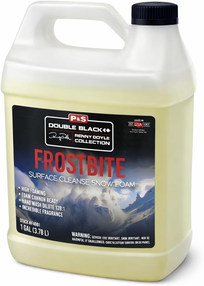 P&S Professional Detail Products Frostbite Surface Cleanse Snow Foam – High Foaming Car Shampoo, Lifts Dirt & Contaminants, Safe for All Paint & Finishes, Perfect for Cannon Use - 1 Gallon
