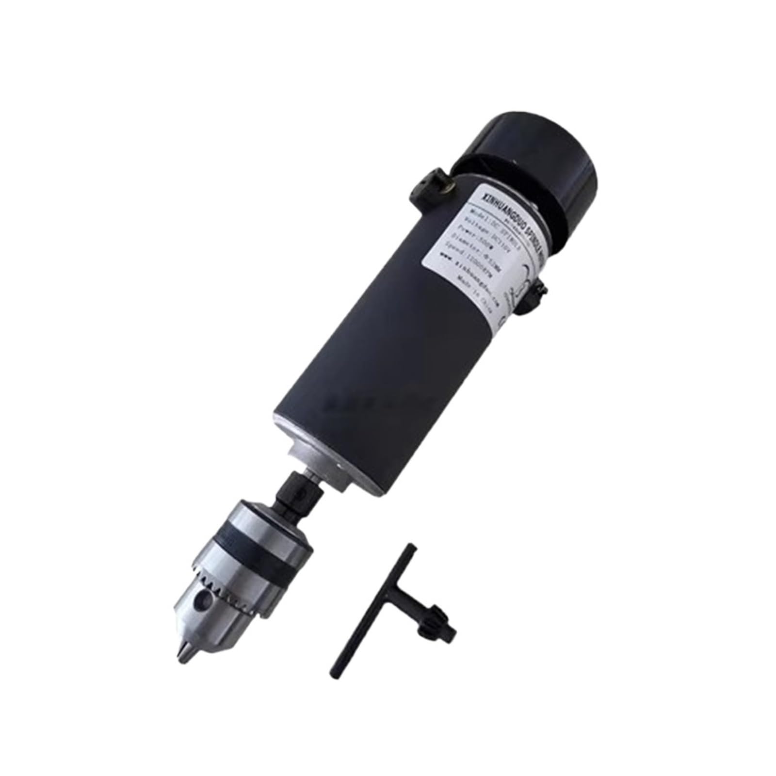 Silnik wrzecionowy chłodzony powietrzem 500 W ER11 / ER16 CNC DC z regulatorem prędkości + tuleje zaciskowe + zacisk + bity,Napęd elektryczny(Set 4 (ER16))