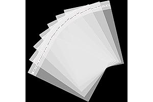 240pcs 5x7 inch Cellophane Bags: Sealable, Clear and FDA-Approved for Safe Packaging