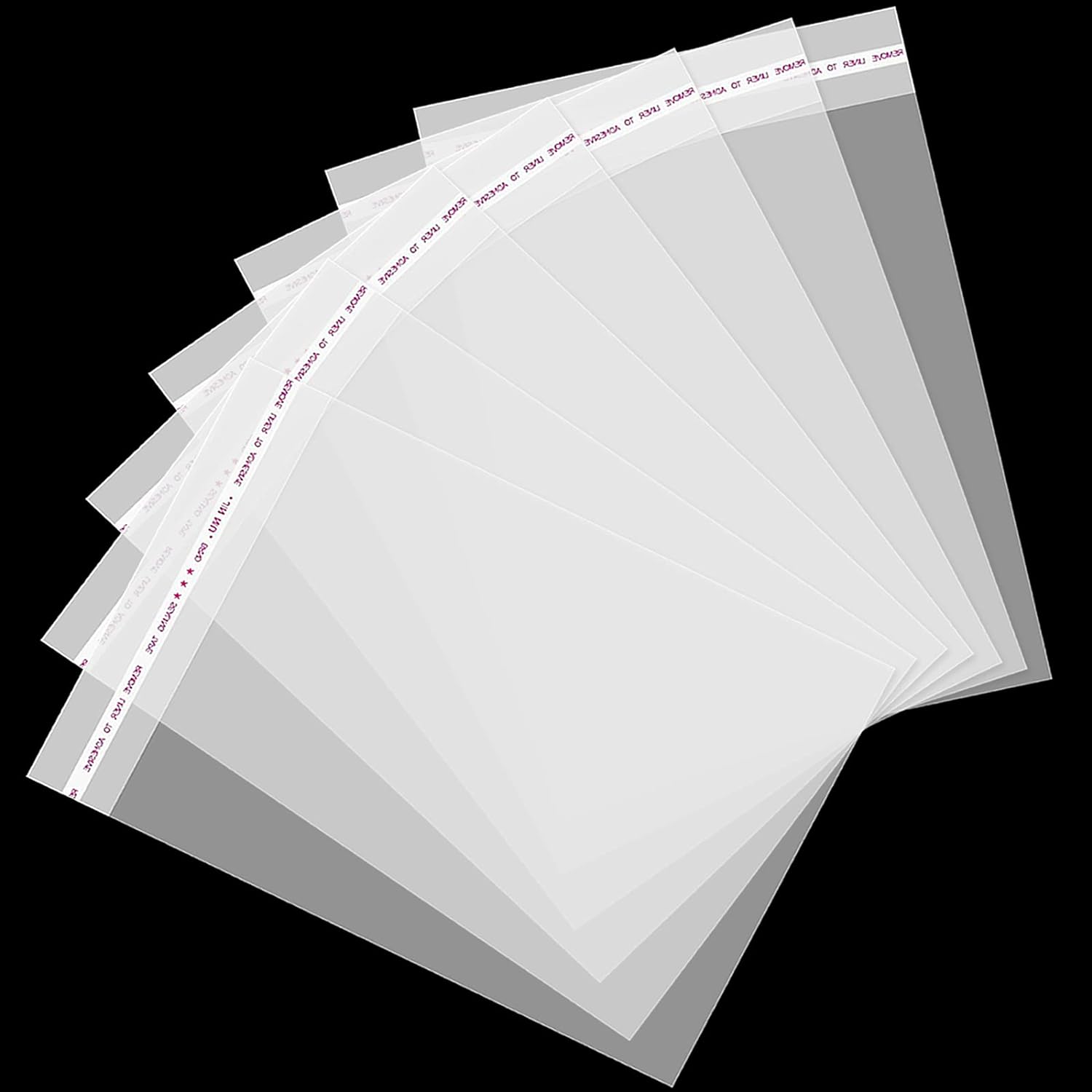 5×7 Inch 240Pcs Self Sealing Clear Cellophane Bags, Adhesive Cookie Treat Bag for DIY, Small Products, Food, and Gift Packaging