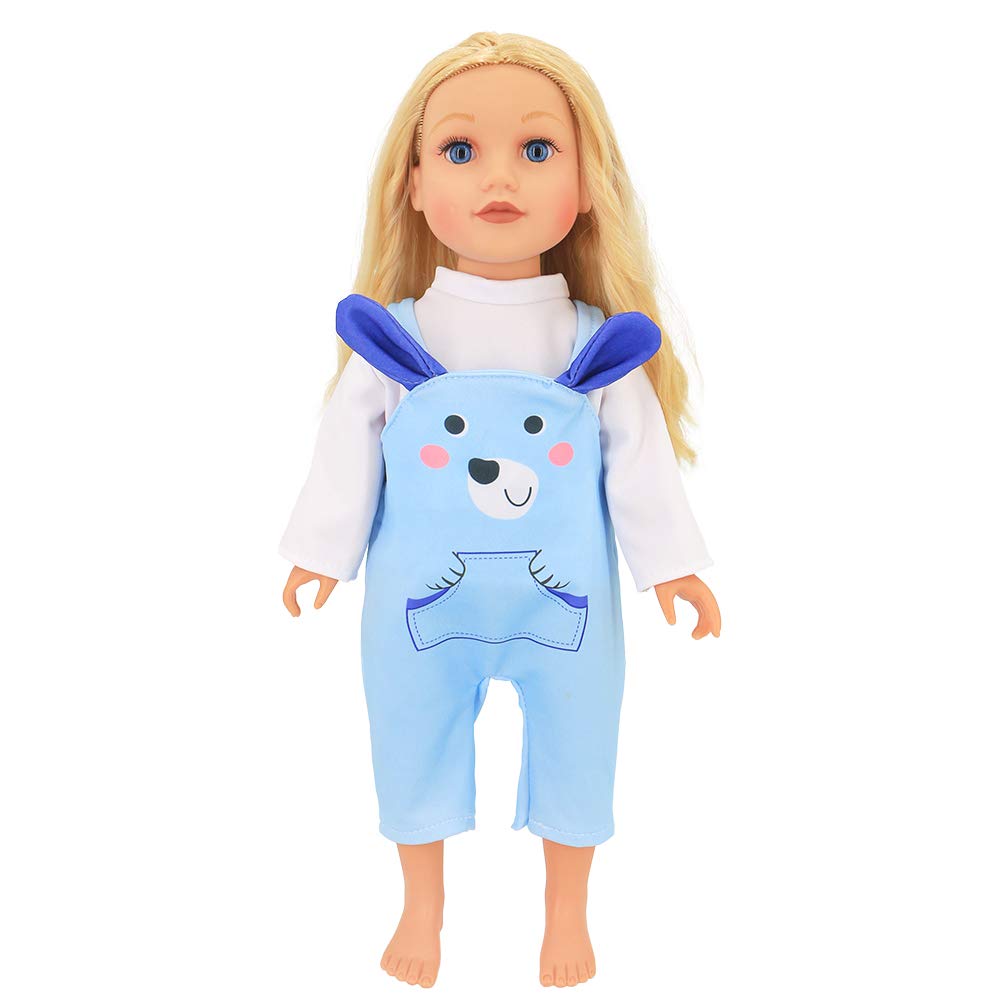 ZWOOS Ropa De Algodón Para Muñecas – Atuendo Para Baby Doll De 35-43 Cm, Cierre Adhesivo Fácil, Regalo Para Niños