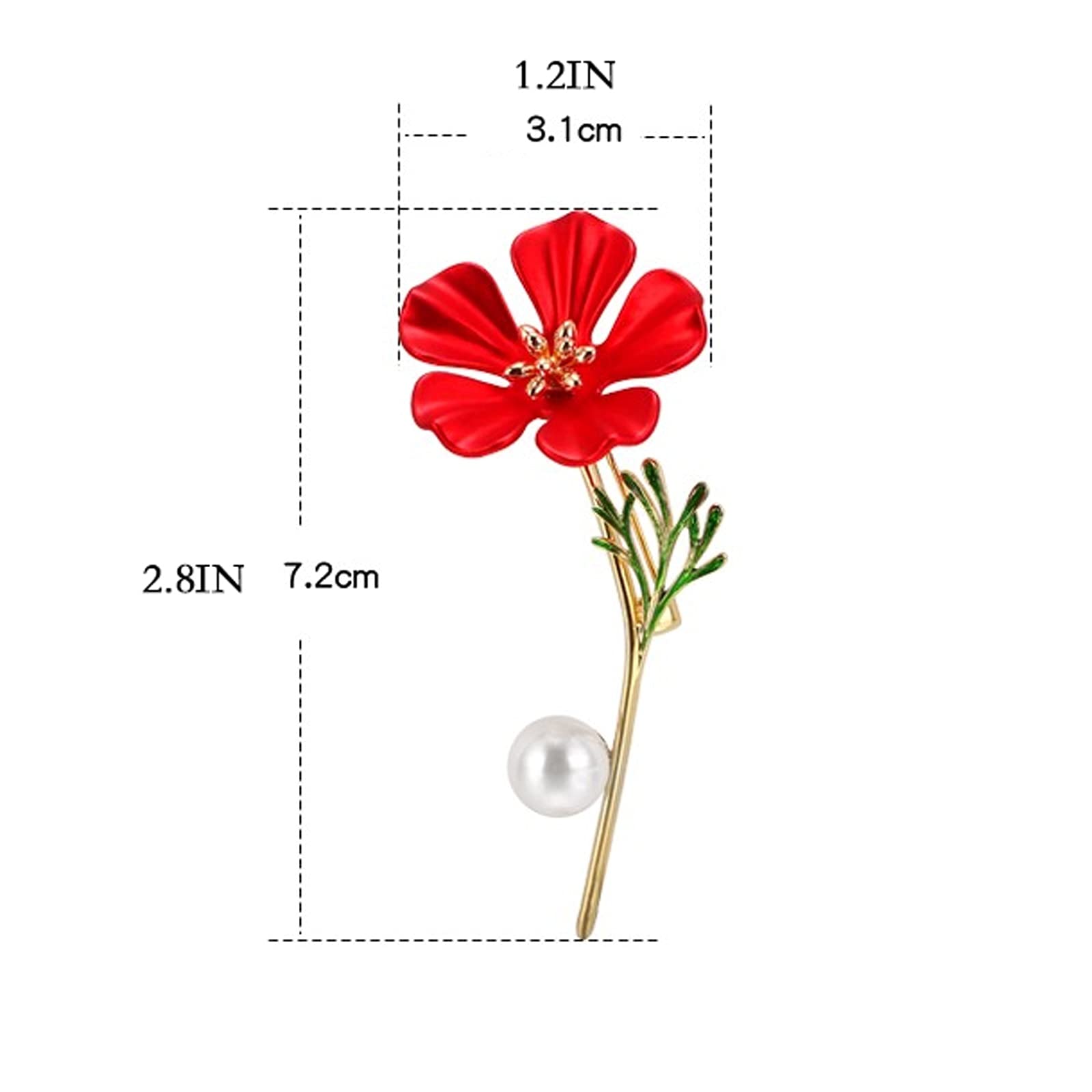 Broszka Pin dla Kobiet Mężczyzn 1 szt. Damska elegancka broszka z kwiatem Pin na klapę płaszcza, szalik, szal Pin odznaki Pamiątka Modne dla rodziny lub przyjaciół Akcesoria na wes