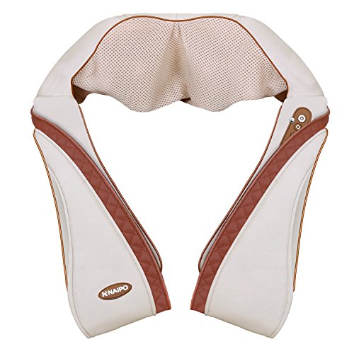 【敬老の日】Naipo 首マッサージャー ネック・ショルダーマッサージ 器 ヒーター付き 首・肩・腰・背中・太もも 肩こり 家庭用&職場用&車用 温熱療法