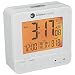 Ambient Weather RC-8300-WHITE Atomic Travel Compact Alarm Clock with Auto Night Light Feature (White)