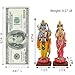 Indian Idol Radha Krishna Statue - 4.7”H Hindu God Radha Krishna Set on Lotus India Pooja Item Home Office Temple Mandir Shrine Altar Diwali Puja Spiritual Decor Ideal Wedding Gift for Indian Friend