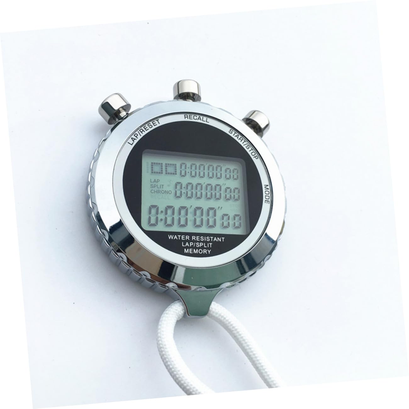 UKCOCO 1 Pieza Temporizador electronico de Mano Relojes Deportivos Kitchen Timer Digital Clock Temporizador para Ejecutar cronómetro Digital Gimnasia cronógrafo LCD Contador de cronógrafo