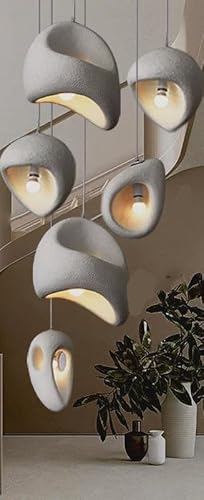 �V�����f���A, �k�����B���K�i�̂ю�уX�^�C���y���_���g�V�����f���A�s�K���Ȏ���E27�y���_���g���C�g�K�i�݂艺�������v�����h���b�v���C�g(Gray 6 lamps D80cm,3 changeable)