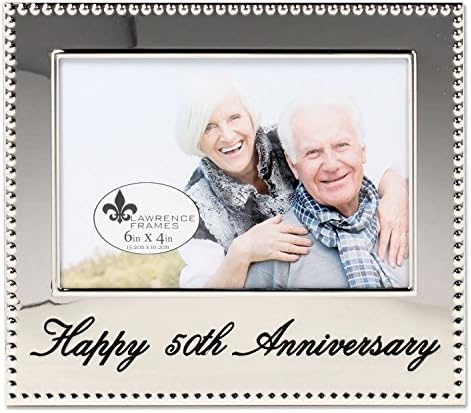 Lawrence Frames 4x6 Happy 50th Anniversary Picture Frame