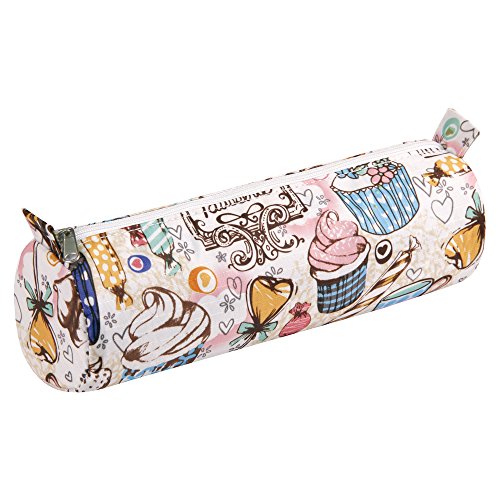 Clairefontaine 8521C - Trousse Scolaire Ronde Ø7x22 cm, motif Miam Miam Cover
