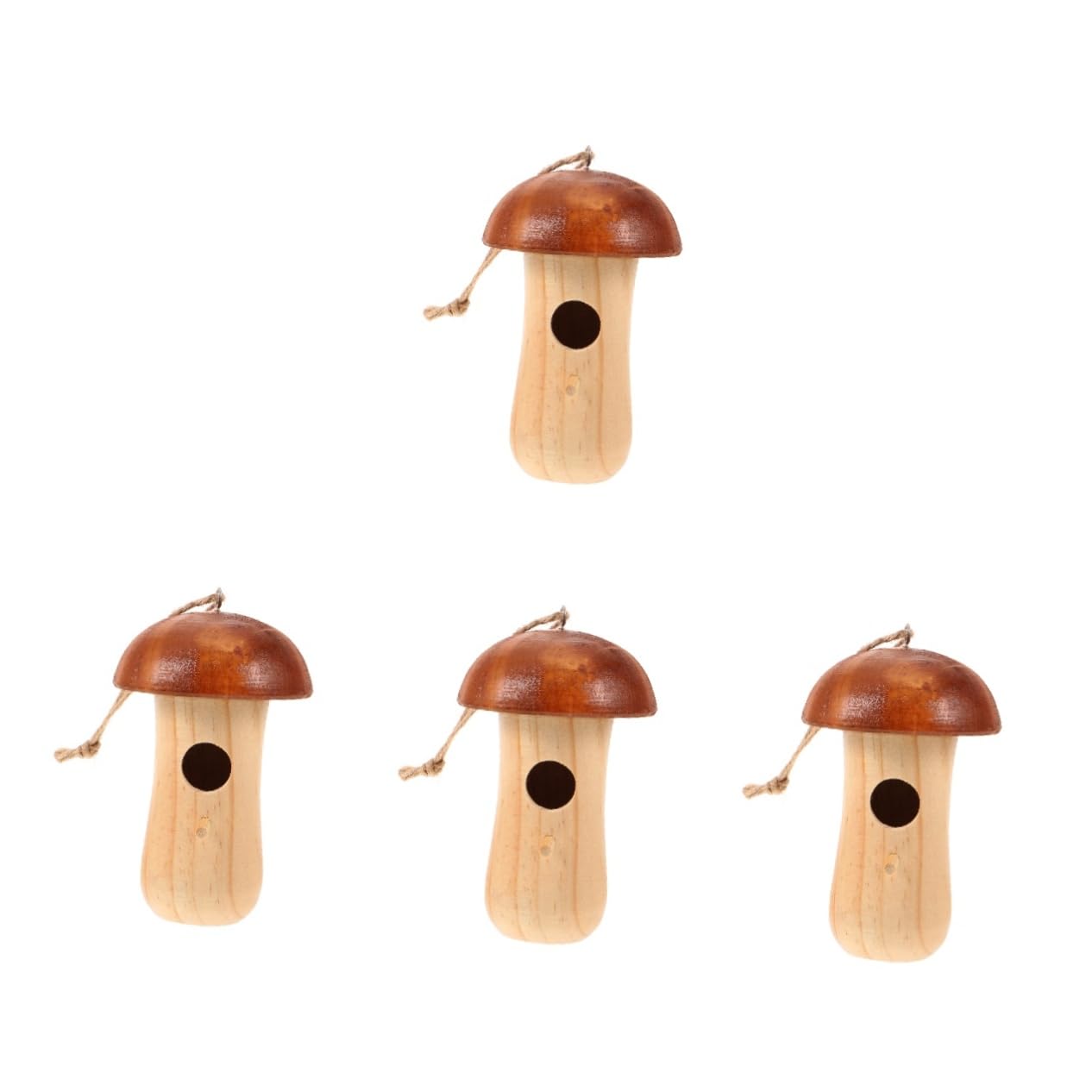 YARNOW 4 Pz Casa del Colibrì Mangiatoia per Fringuelli all'Esterno Vassoio per Appendere Cibo per Uccelli Forniture per Uccelli da Giardino Mangiatoia per Pappagalli Selvatici di Legno