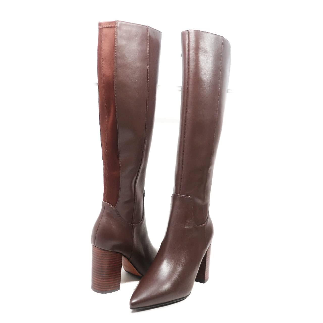 Barcelona Women's Leather Slim Calf dress Boot 13"-14" calf size