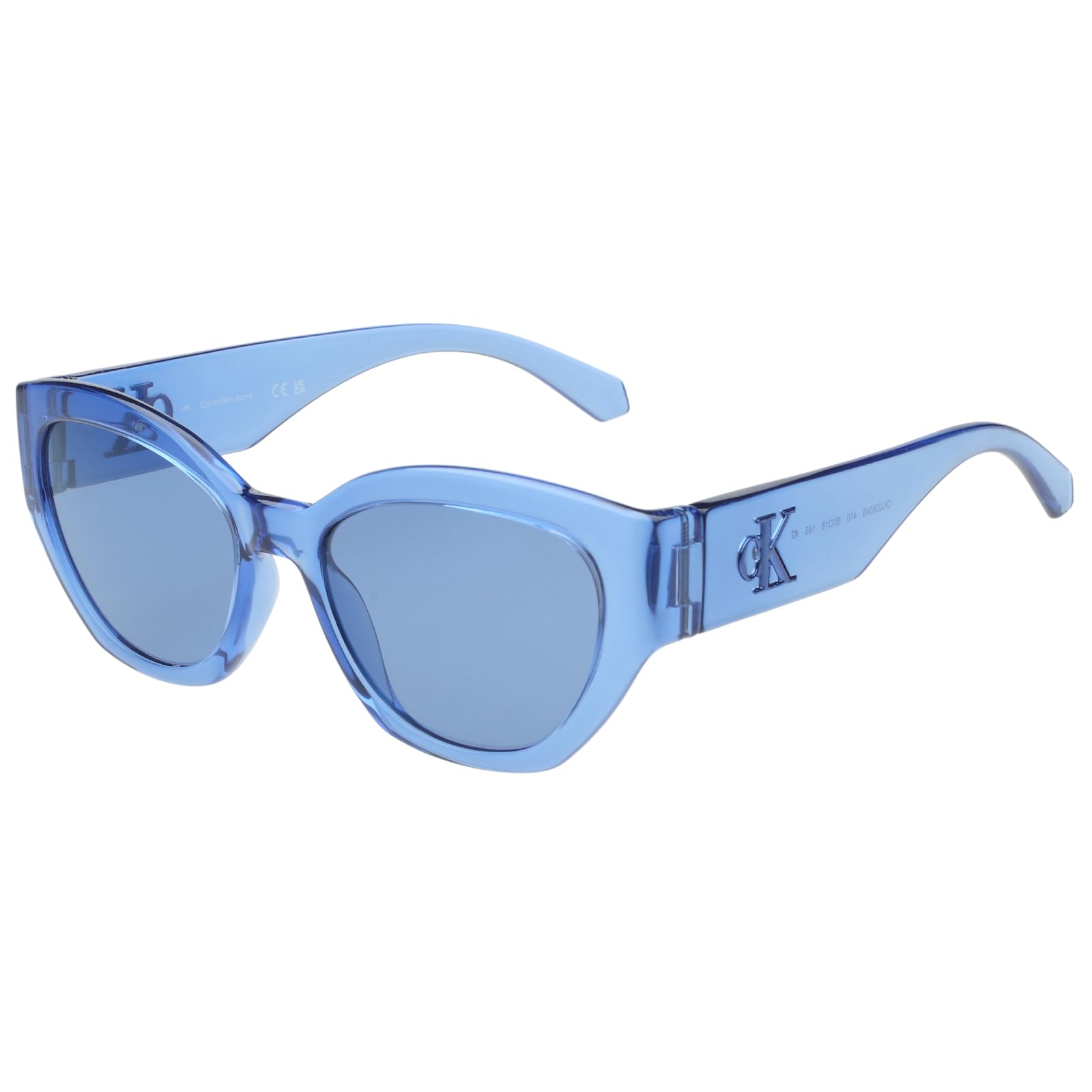 calvin klein jeans |Blue Full Frame Cat-eye Sunglasses|100% UV Protected (Uv 400) Blue Lens|Women's|Medium|CKJ 22634 410 55 S-picture-12