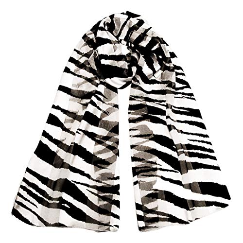 Animal Print Long Silky Satin Chiffon Neck Scarves, Several Styles