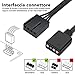 immagine 6EZDIY-FAB Ventola PWM RGB da 120MM per PC, Custodia Orientabile per Fan RGB con Ventole, Ventola di Raffreddamento CPU, Sincronizzazione con Scheda Madre,Compatibile con ASUS Aura SYNC-5 Pack