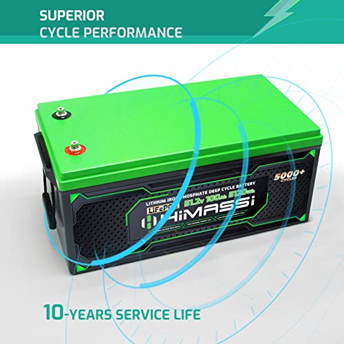 HiMASSi 48V 100Ah Lifepo4 Battery Pack BMS 100A Lithium Battery 5kw
