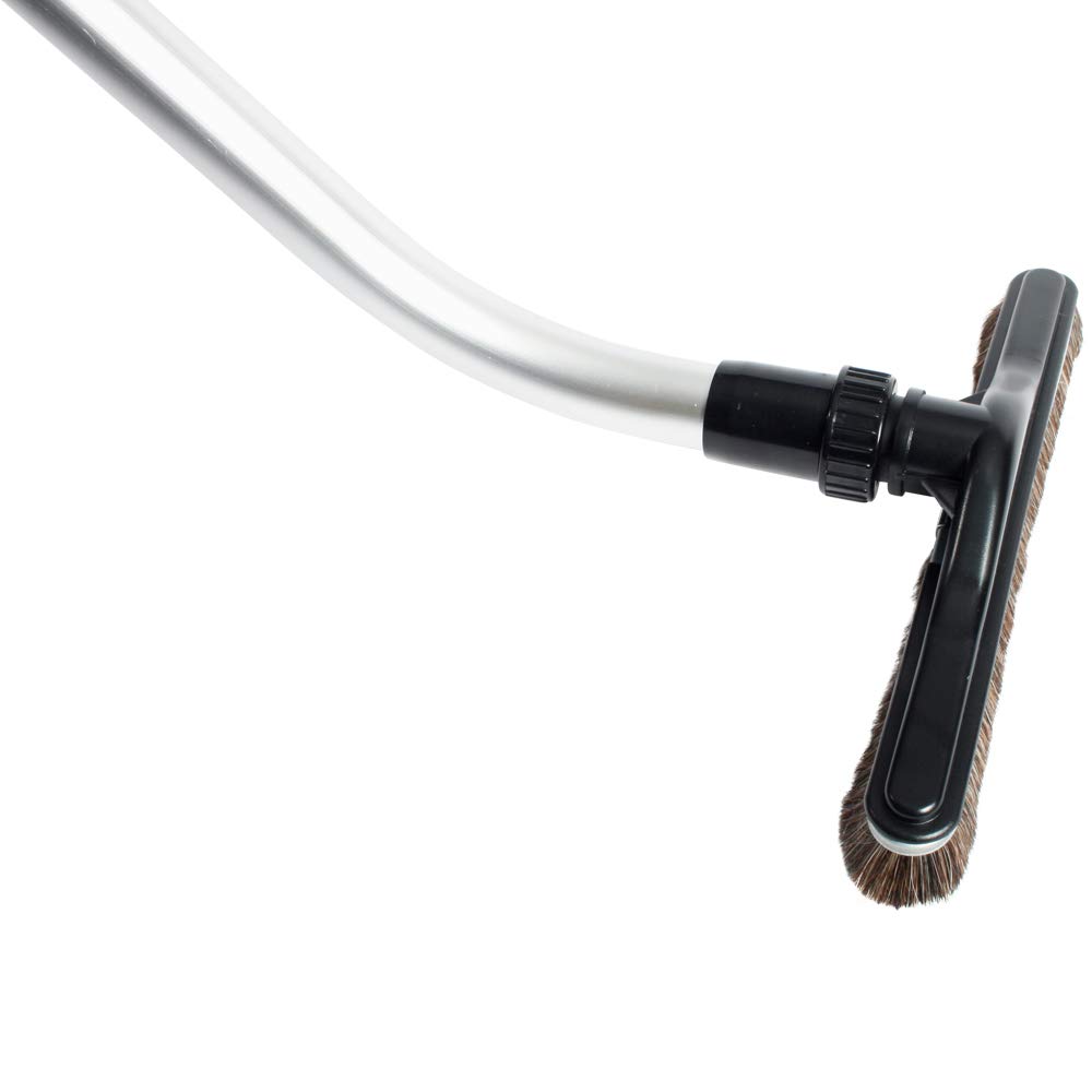 Cen-Tec Systems - Cepillo de suelo de relleno natural de 35,56 cm para bolsas de espalda y aspiradoras con 1 varita en S, color negro