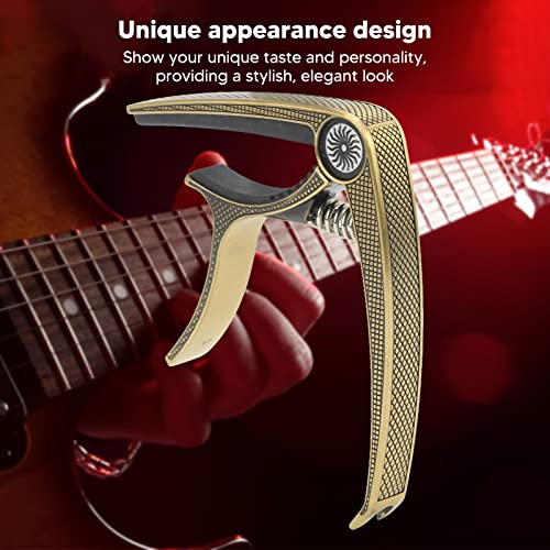 Capo de guitare, Capo de guitare acoustique haute résistance en métal pour 6 cordes(Bronze) - Les Beatles, Paul McCartney, John Lennon, RIngo Starr, George Harrison Capo de guitare, Capo de guitare acoustique haute résistance en métal pour 6 cordes(Bronze) – Image 3