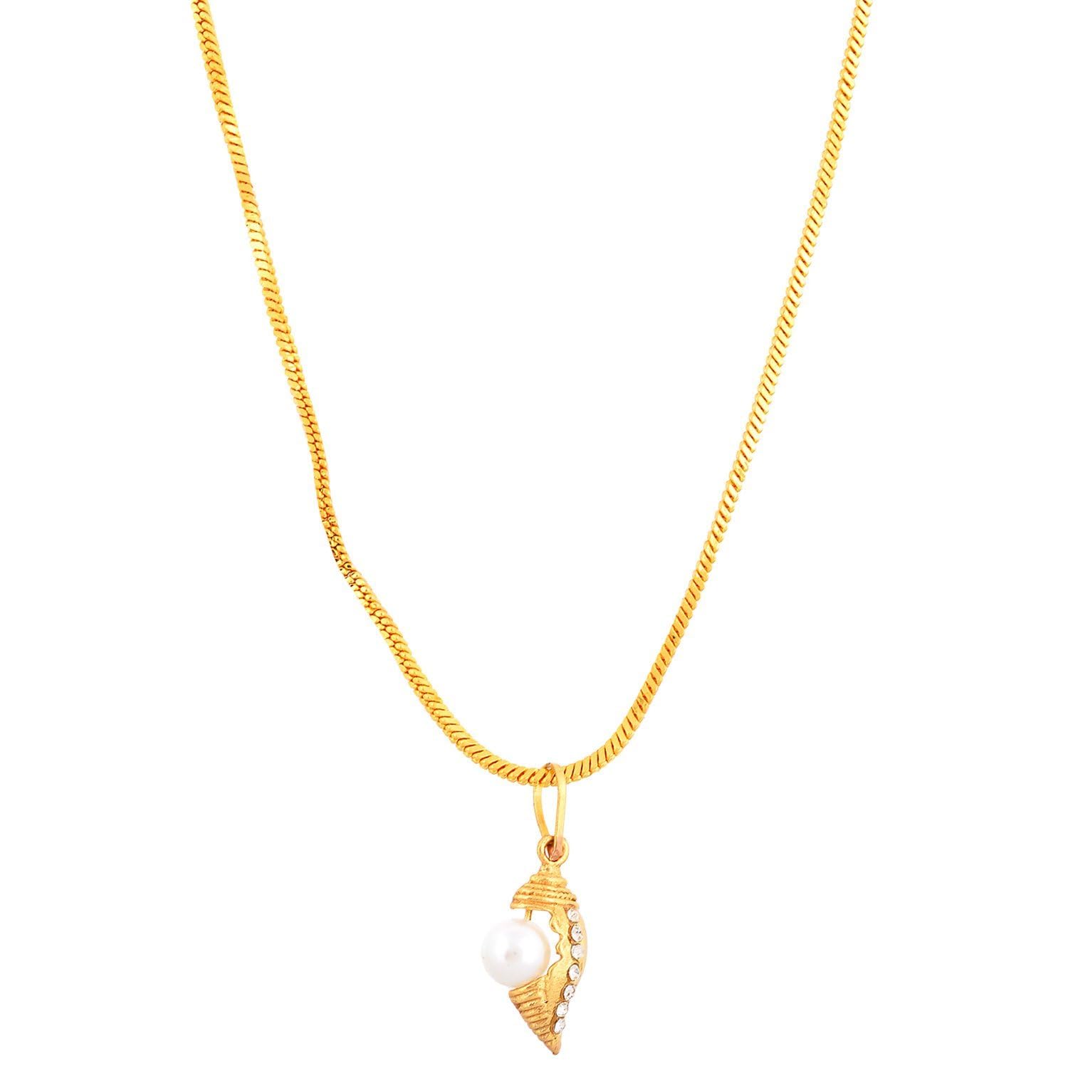 Handicraft KottageGold plated Stylesh Modern Brass Chain Pendant locket Necklace for Men,women and kids-image-22