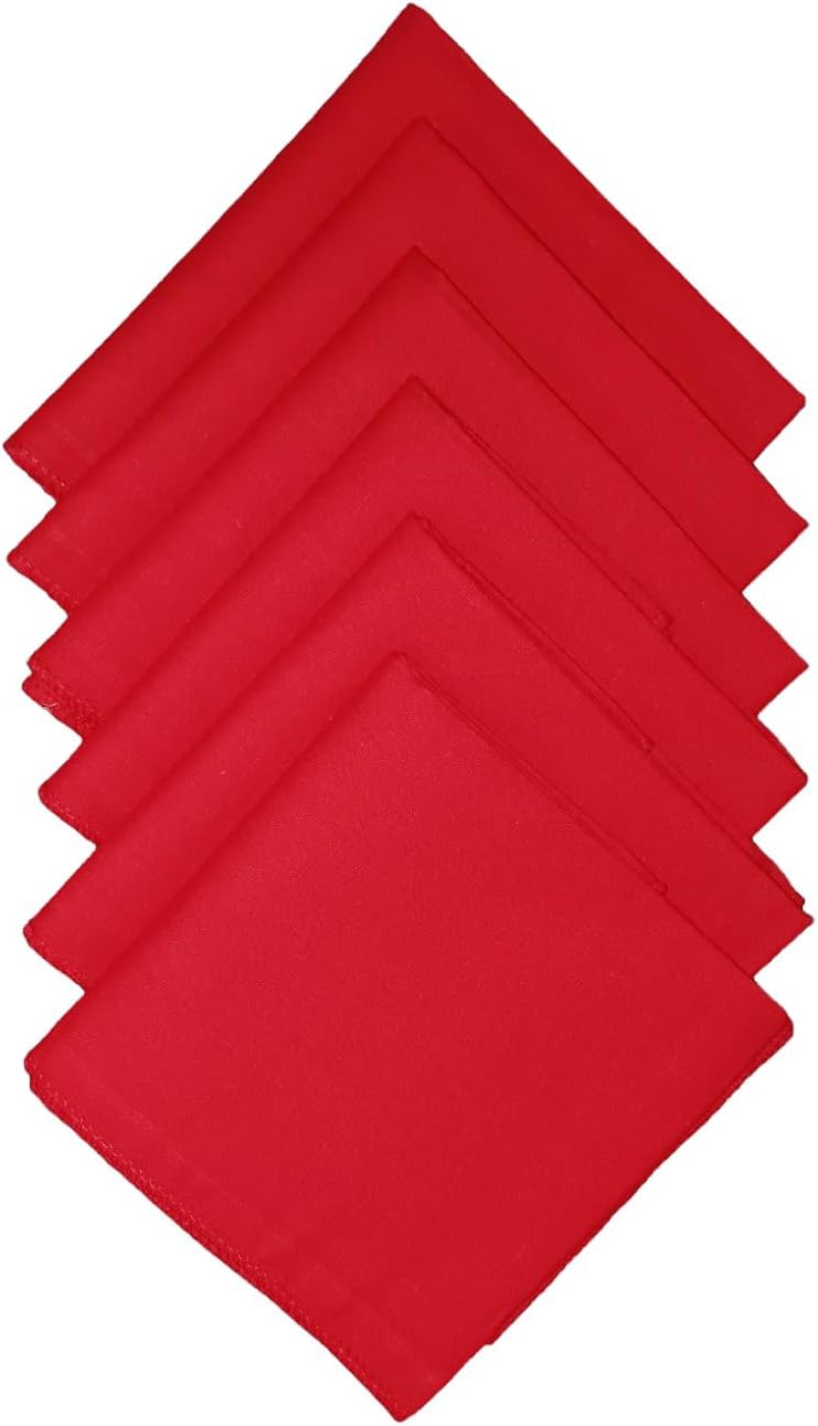 JOHNNIE BOY Premium Cotton Solid Handkerchief for Men and Boys | Super Absorbent & Fashionable Skin Care Hanky Rumal Handkerchiefs