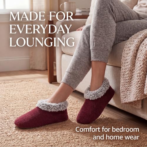 Image of Cozylook Fuzzy Slippers for Women Indoor Soft Sole Slipper Socks | Warm plush feel, non slip grippers, easy step-in, flexible bottom, bedroom and home wear