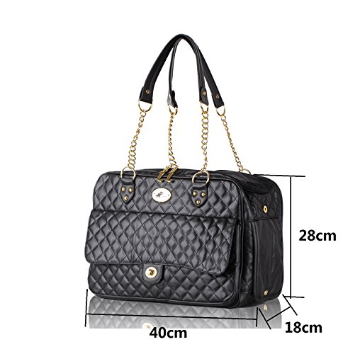 Transporttasche Pet Carrier Tragetasche Haustiertasche für Hunde Tasche Hundebeutel GB012BK
