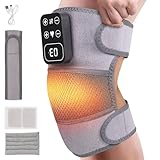 H&B Luxuries Heated Knee Massager 1 Pack – Cordless Knee Heating Pads with Vibration Massage, Pain Relief, Arthritis & Muscle Recovery