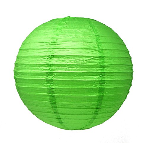 Image of Mudra Crafts 12 Inch Chinese Mixed Colored Paper Lanterns Hanging Decor | 10 PCs, Reusable, Indoor Outdoor Decorative Lamp Shade, for Ceiling, Wedding, Shower, Party, Festival, Home Decoration