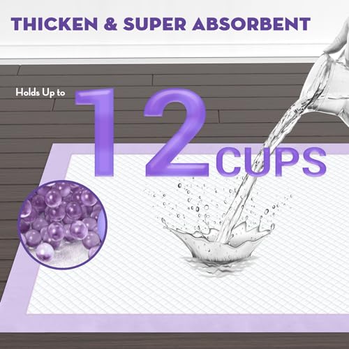 Image of CROCI Dog Pads Extra Large 28x44in, Puppy Pads with Adhesive Tabs Super Absorbent Up to 12 Cups, Disposable (30 Counts)