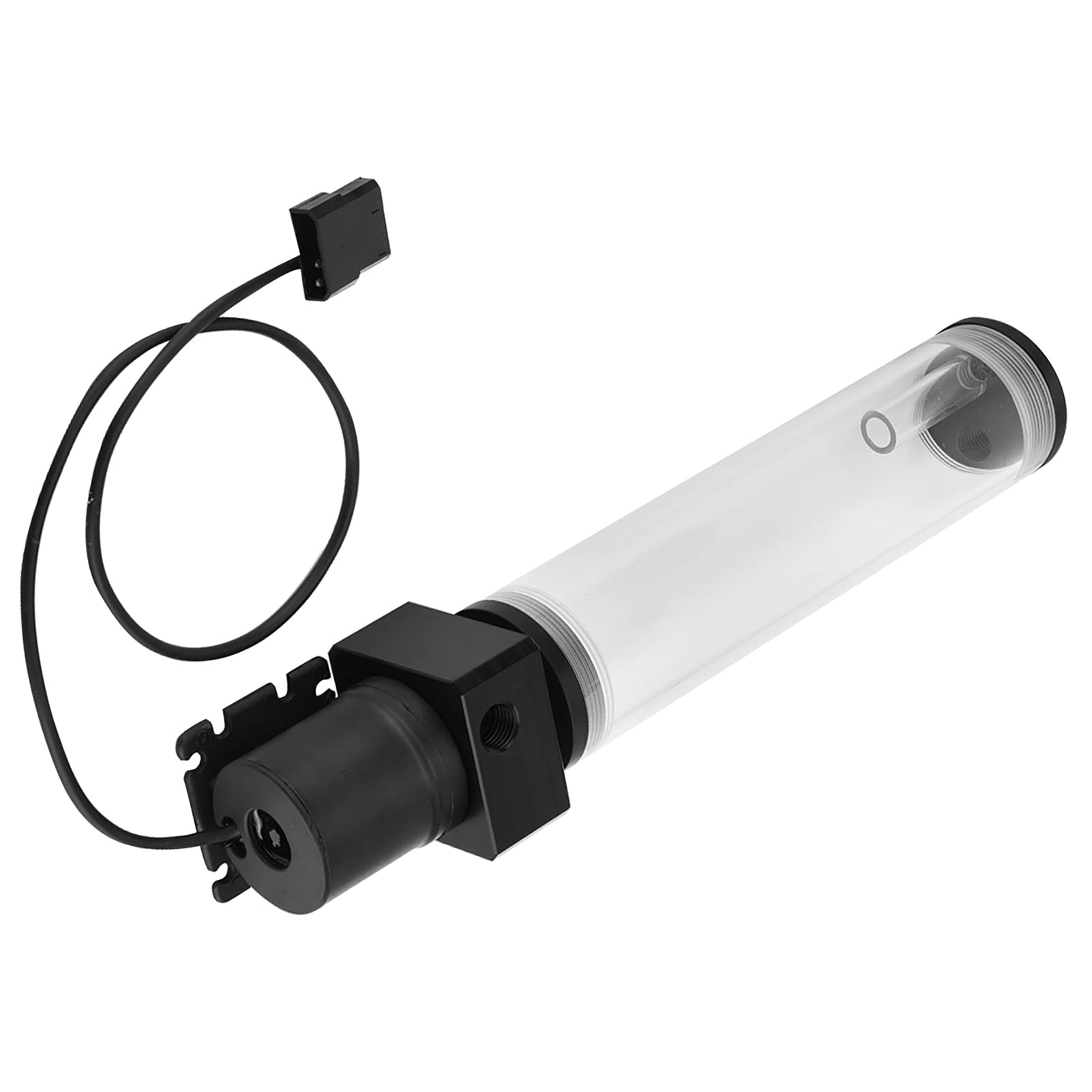 Tanque de Refrigeración por Agua Acrílico DIY, Depósito Cilíndrico, Bomba Duradera para PC, Mods, Resistente Al Calor para Jugadores (210 mm)