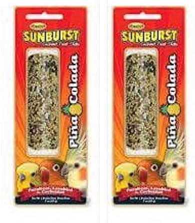 Higgins Pina Colada Sunburst Gourmet Bird Treat Stick For Parakeets, Lovebirds and Cockatiels - 2 Pack