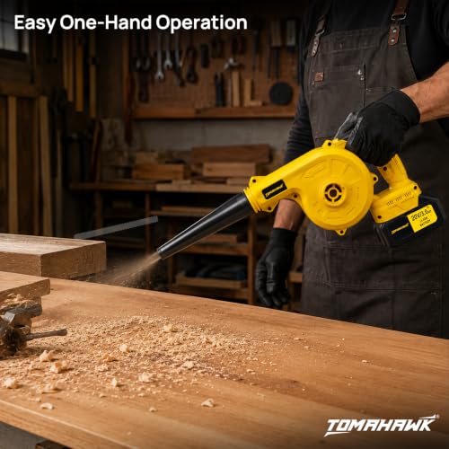 Image of TOMAHAWK TCB-20A 20V Cordless Air Blower (No Battery & Charger) | 20,000 RPM | 150 km /h Air Speed | 125 CFM Air Flow | 100% Copper Motor | Compact Electric Blower for Cleaning Home, Car & Workshop