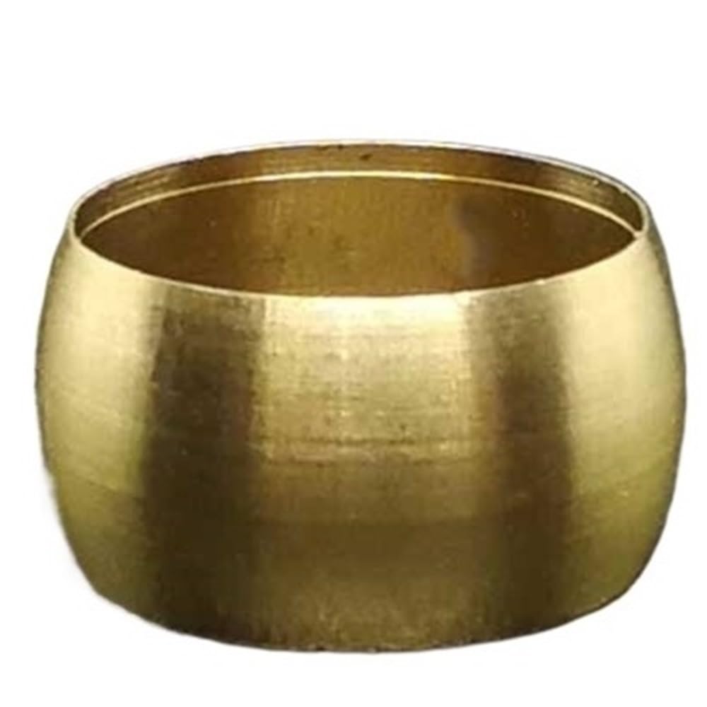Ferrule Pipe Adapter 10pcs Brass Pipe Fitting Ferrules, OD 3 10 16mm Compression Sleeve Seal Ring, Tube Ferrule(12.1mm)