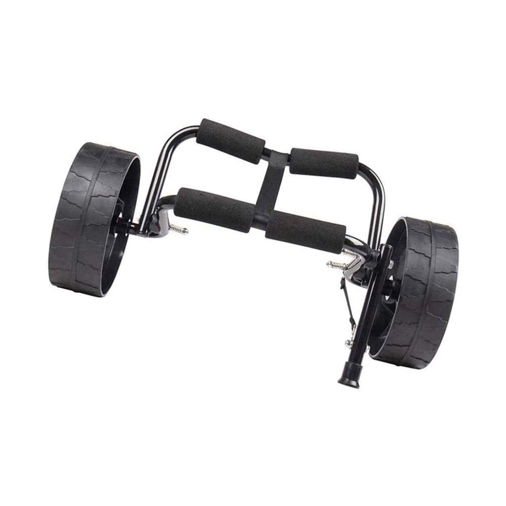 Carrelli per Kayak, Attrezzatura Nautica, Canoe, Carrello per Kayak, Porta Canoa, capacità di carico 90 kg, Servizio Pesante
