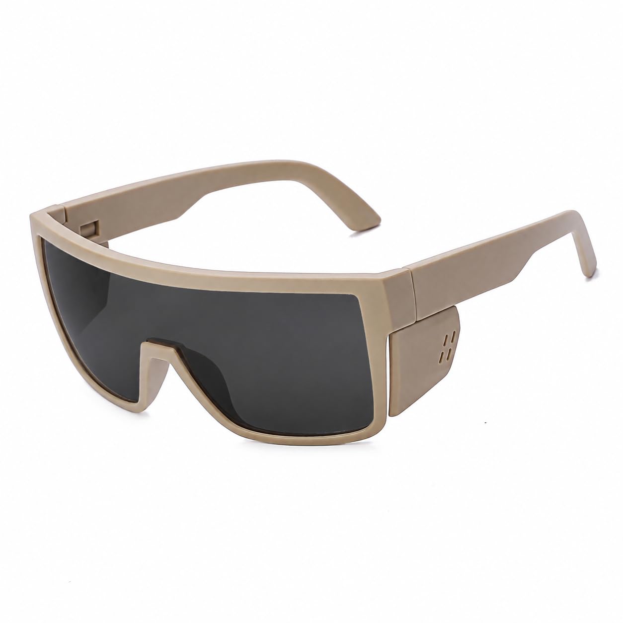 BINGKING Safety Polarized Sunglasses for Men and Women UV400 Protection and Includes Removable Side Shields,ANSI Z87 (Brown)