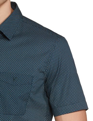 Image of Van Heusen Casual Printed Shirt for Men| Premium Cotton| Half Sleeves| Slim Fit |Breathable Fabric