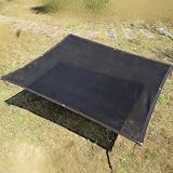 MSHGSKU Telo ombreggiante Nero - Telo a Rete 3x11 Metri con Occhielli, Resistente ai Raggi UV, Rete ombreggiante da Giardino per pergolato, Serra, Piante, pollaio - Perfetto per Uso Esterno