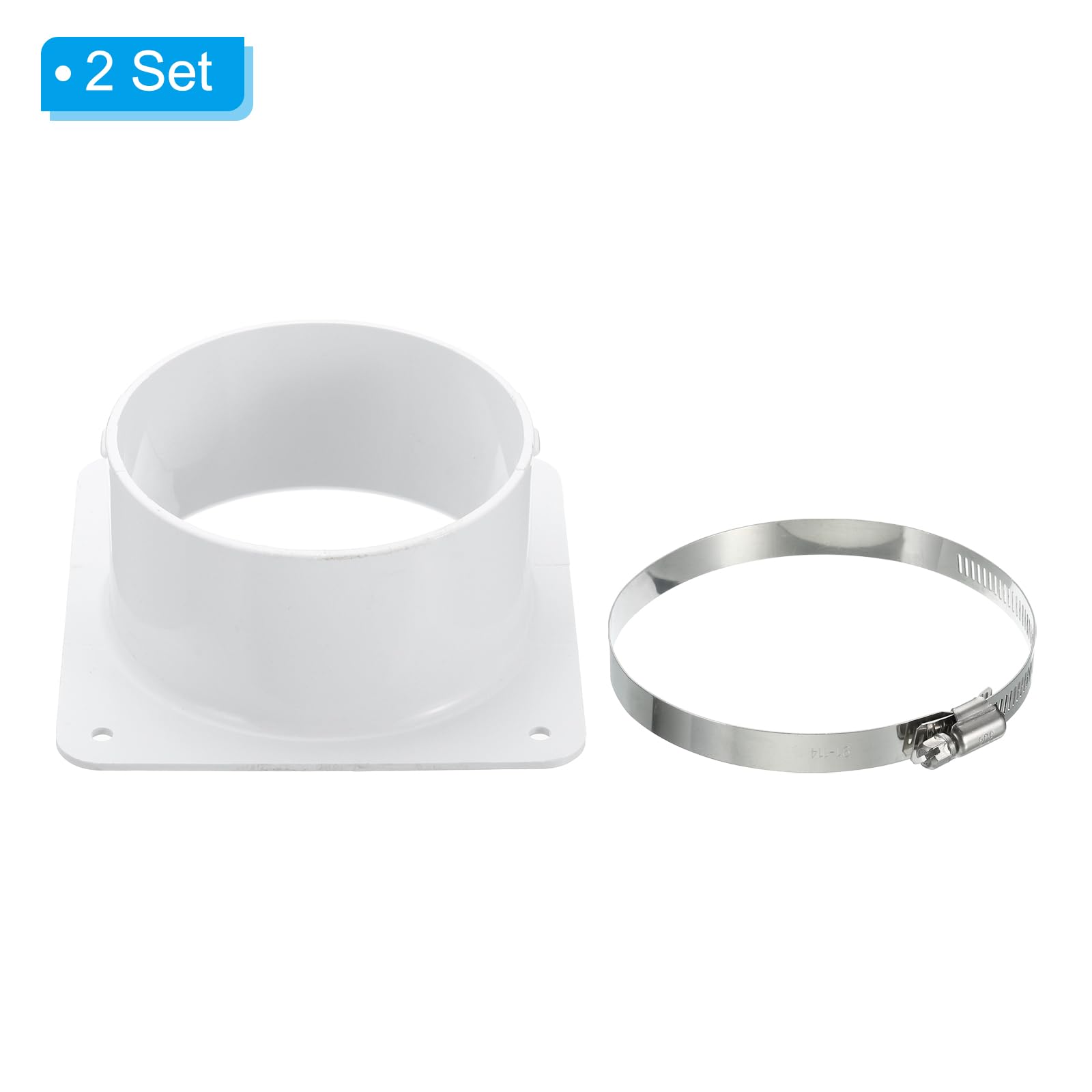 PATIKIL 4" Duct Connector Flange - Image 3